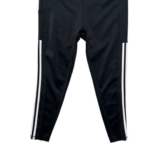 Adidas Tights Women's Size XL Black LOUNGEWEAR Essentials 3-Stripes Leggings - Picture 4 of 12